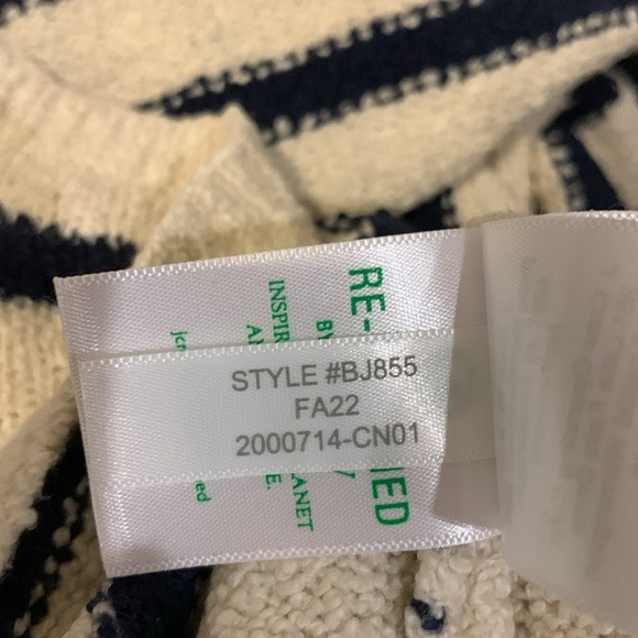 J. Crew Rollneck Striped Knit Pullover Sweater Women’s Medium - Picture 8 of 10